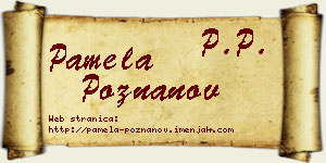 Pamela Poznanov vizit kartica